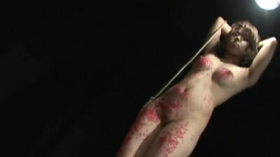 Hot Japanese with sexy body and Fetish candle