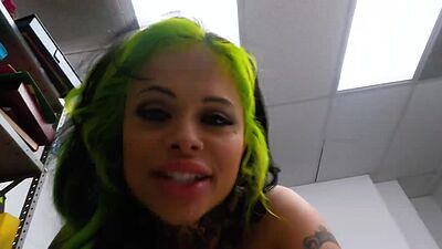 Officer Jack Vegas caught and detains shoplifter XWife Karen