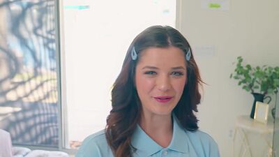 My sexy stepsister is a hot student so stepbro just wanted to fuck her