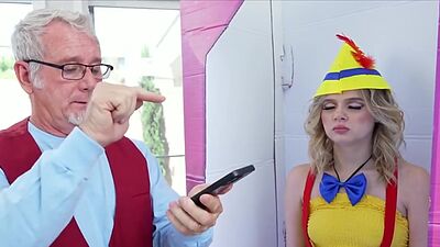 Grandpa trying out new petite bot