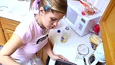 Topanga teen babe masturbates