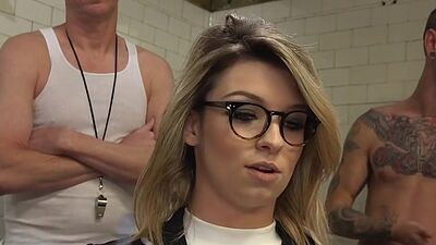 Gangbanged bae drilled hardcore by perverted nympho fuckers