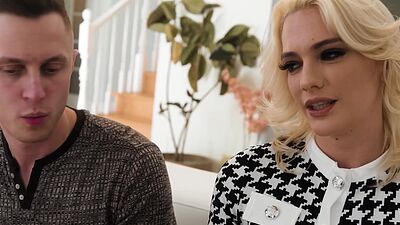 Stepmom motivated stepson while fucking hi horny big ass teen girlfriend