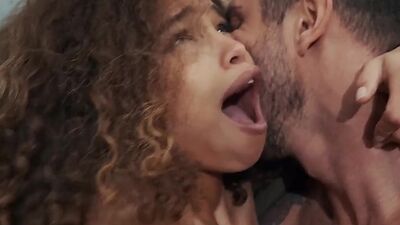 Skinny ebony loves big dick.