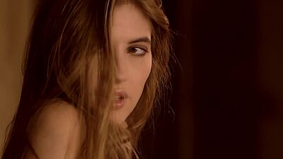 Stunning small tits Russian teen Taya Vais posed in sexy black lingerie