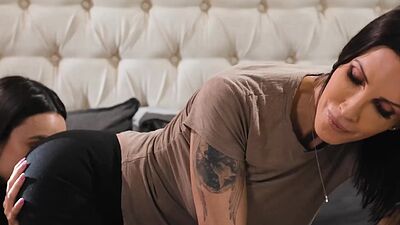 Eliza Ibarra getting some lecture from her stepmom Shay Sights