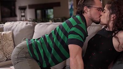 Petite brunette lets stalker fuck her so he leaves her alone