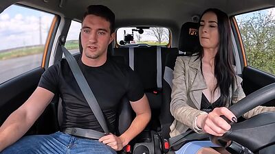Public perverted nympho car bae enjoys riding stiff dick