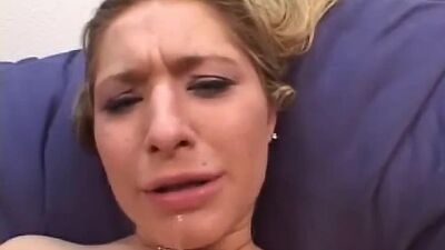Hot blonde fucked hard in piledriver