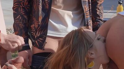 Gangbanged curvy slut gets fucked