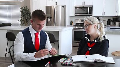 Nerdy Huge Breast Chloe Surreal Gets Laid