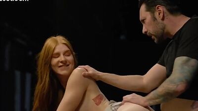 Ginger stepdaughter fucked by nice dick in wet pussy hole