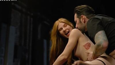 Ginger stepdaughter fucked by nice dick in wet pussy hole