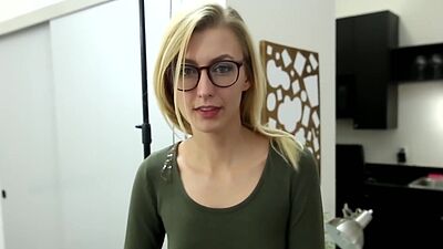 Gorgeous blonde missionary fucked at fake sex audition