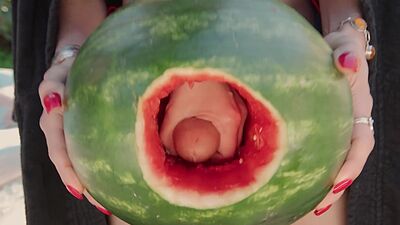 Wet teen Aften Opal sucked two big cocks and horny shemales fucked her hard