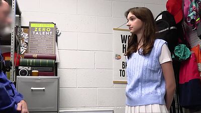 Officer Jack Vegas makes shoplifter Melanie Marie  do him a favor