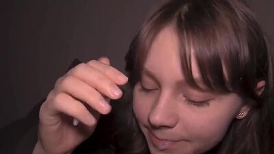 Close up Blowjob and Huge Cum in my Mouth