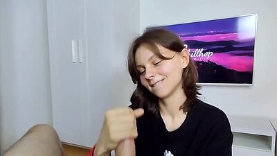 Cum in the Mouth or on the Face she Chose both