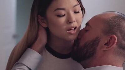 Asian petite stepdaughter with pierced nipples pussydrilled