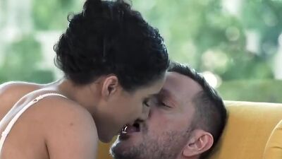 Petite latina Liv Revamped deepthroating and riding big cock