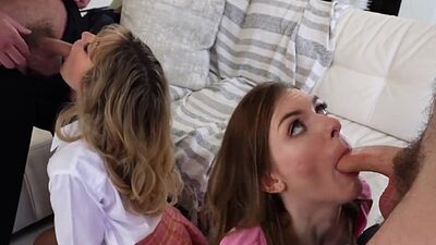 River Lynn and Celestina Blooms in Foursome Fuck