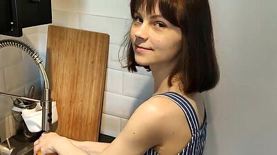 Hot and Intense Sex in the Kitchen with