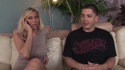 Horny milf intense fuck with her son's buddy