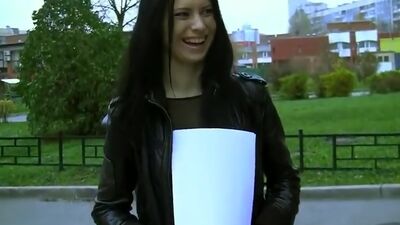 Hot pickup girl has sex at job interview