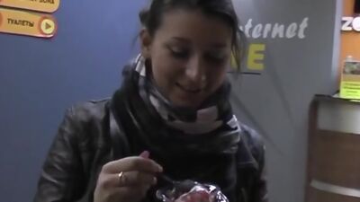 My naughty GF fucked by two rods