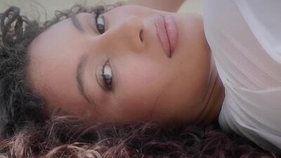 Gorgeous ebony babe Kyrah exposes her petite body with big ass for Playboy