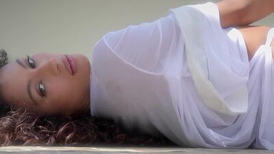 Gorgeous ebony babe Kyrah exposes her petite body with big ass for Playboy