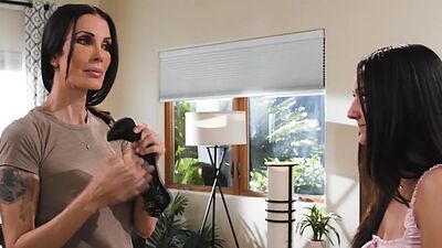 Eliza loves sniffing Shay's used panties and pussy