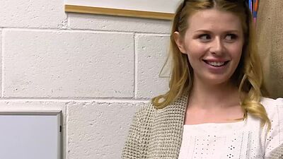 Sahara Skye trying to steal some sexy lingerie but gets caught