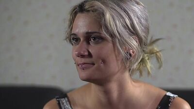 Public BDSM slut rims guys asshole in front of voyeurs