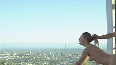 Secretary babe fucked by photographer after photo shooting