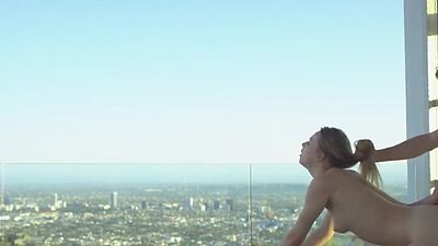 Secretary babe fucked by photographer after photo shooting