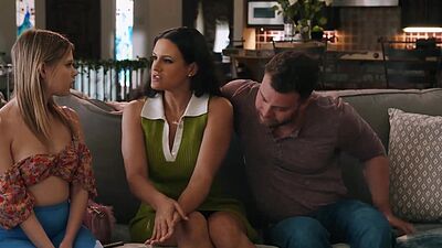 Cute blonde Coco Lovelock threesome sex with Penny and Seth