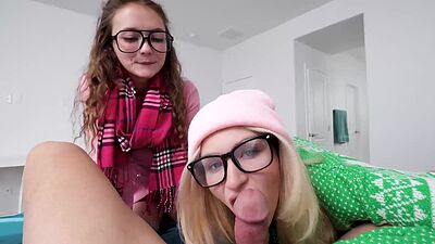 Stepsister convinces stepsbro to try and corrupt their stepcousin