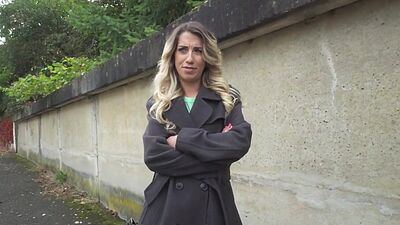 Public bae fucked in POV by big dick in wet pussy hole