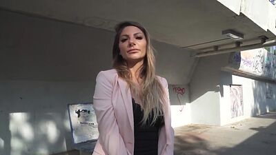 Public MILF slut banged by black dick in wet pussy hole