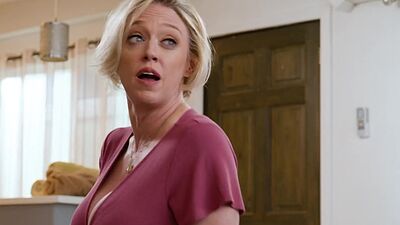 Mature stepmom Dee Williams busted watching anal porn by her stepson