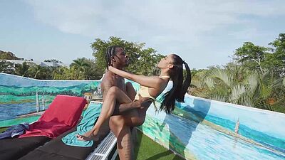 Eden West tries her stepbrother Damion Dayskis big cock