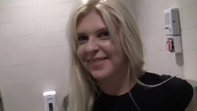 Pick up fuck with blonde in hot lingerie