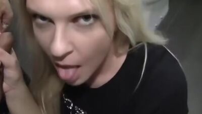 Pick up fuck with blonde in hot lingerie