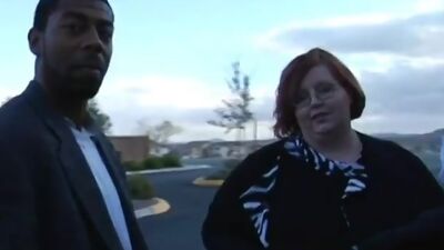 Fat Babe Amita Swallows a Black Cock