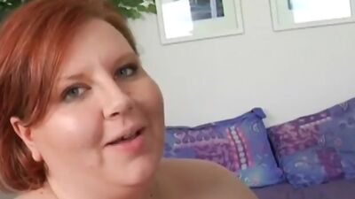 Fat Babe Amita Swallows a Black Cock