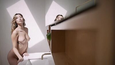 Middle Eastern beauty with big natural tits Dominique Lobito solo softcore