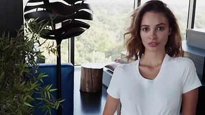 Petite Latin MILF shows amazing body during hot posing for the Playboy