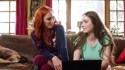 Redhead busty dyke rubs babes pussy after pussyfingered