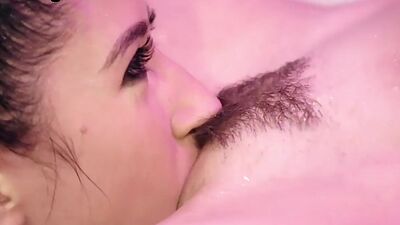 Lez 21yo GF rimmed and licked in bathtub by rimjob GF